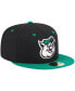 Фото #3 товара Men's Black Kannapolis Cannon Ballers Theme Nights Kannapolis Qs 59FIFTY Fitted Hat
