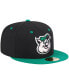 ფოტო #3 პროდუქტის Men's Black Kannapolis Cannon Ballers Theme Nights Kannapolis Qs 59FIFTY Fitted Hat