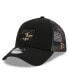 Фото #1 товара Men's Black NASCAR Camo 9FORTY A-Frame Trucker Adjustable Hat