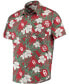 Фото #2 товара Men's Crimson Oklahoma Sooners Floral Button-Up Shirt