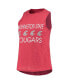 Women's Crimson, Charcoal Washington State Cougars Team Tank Top and Pants Sleep Set