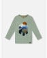 ფოტო #1 პროდუქტის Big Boys T-Shirt With Print Sage