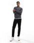 Farah Birchall lambswool jumper in dark grey