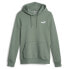 Puma Essentials Embroidered Logo Pullover Hoodie Womens Green Casual Outerwear 6 L - фото #1