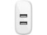 Фото #7 товара BELKIN WCB002dqWH White BOOST CHARGE Dual USB-A Wall Charger 24W