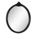 Фото #1 товара Настенное зеркало Темно-коричневый Стеклянный Древесина манго Деревянный MDF Вертикаль Круглый 76,2 x 3,8 x 81,3 cm