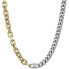 Fashionable men´s bicolor necklace AXG0113710 bicolor, gold, silver - фото #1