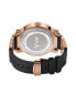 ფოტო #1 პროდუქტის Men's "562" Diamond (1/8 ct.t.w.) 18K Rose Gold Plated Stainless Steel Watch