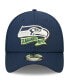 Men's College Navy Seattle Seahawks 2022 Sideline 39THIRTY Coaches Flex Hat Синий, S/M - фото #3