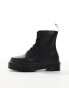 Фото #8 товара Dr Martens Vegan Jadon II mono boots in black felix rub off