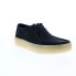 Фото #2 товара Clarks Wallabee Cup 26158144 Mens Black Oxfords & Lace Ups Casual Shoes