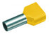 Cimco 182480 - Pin terminal - Copper - Straight - Yellow - Tin-plated copper - Polypropylene (PP)