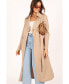 Фото #1 товара Womens Robyn Tie Front Trench Coat