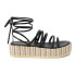 Фото #1 товара BEACH by Matisse Eli Platform Womens Black Casual Sandals ELI-015