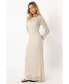 ფოტო #3 პროდუქტის Jaye Long Sleeve Maxi Dress