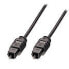 Lindy 1m TosLink SPDIF Digital Optical Cable, TosLink, Male, Male, 1 m, Black