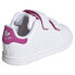 ADIDAS ORIGINALS Stan Smith CF infant trainers Ftwr White / Ftwr White / Semi Lucid Fuchsia, 20 - фото #6