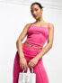 Фото #1 товара ASOS DESIGN co-ord scuba corset cami top in pink