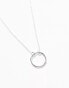 Фото #2 товара Accessorize sterling silver circle pendant necklace in silver