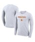 Фото #1 товара Men's White Iowa State Cyclones On Court Bench Long Sleeve T-shirt