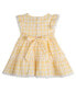 ფოტო #2 პროდუქტის Baby Girls Seersucker Dress with Matching Headband and Diaper Cover, 2 Piece Set