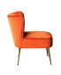 Фото #7 товара 22" Wide Upholstered Tufted Velvet Accent Chair With Metal Leg