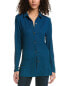 Фото #1 товара Рубашка из коллекции Isla Ciel "Crinkle Shirt" синего цвета для женщин