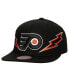 Фото #1 товара Men's Black Philadelphia Flyers Double Trouble Lightning Snapback Hat