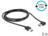 Delock 85557 - 2 m - USB A - USB A - USB 2.0 - 480 Mbit/s - Black