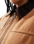 Фото #3 товара ASOS DESIGN Curve cropped pocket canvas jacket in toffee