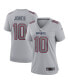 Фото #2 товара Women's Mac Jones Gray New England Patriots Atmosphere Fashion Game Jersey