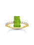 Фото #1 товара Thomas Sabo TR2459-414-6-54 Gold ring w. green Goldbears