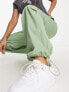 JXX wide leg parachute pants in khaki