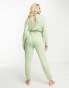 Фото #4 товара ASOS DESIGN Maternity lounge super soft jumpsuit in sage