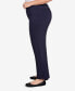 Фото #4 товара Plus Size Tech Stretch Full Length Pant with Elastic Waistband