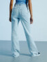 Фото #2 товара PacSun Women’s Light Blue Pintuck High Waisted Size 25 Bootcut Jeans Flare Retro