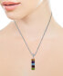 ფოტო #2 პროდუქტის EFFY® Multi-Gemstone (5-3/4 ct.-t.w.) 18" Pendant Necklace in Sterling Silver