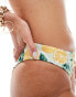 Фото #4 товара Abercrombie & Fitch co-ord Curve Love classic mid rise bikini bottom in lemon print