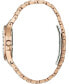 ფოტო #3 პროდუქტის Women's Phantom Rose Gold-Tone Stainless Steel Bracelet Watch 32.5mm