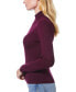 ფოტო #3 პროდუქტის Women's Ribbed Mock-Neck Sweater, Regular & Petites