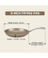 Фото #4 товара Frying Pan Hard Anodized Ceramic Nonstick, 8-inch Classic Skillet Egg Omelette Fry Pan with Stainless Steel Handle, Induction Compatible, Bronze