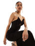 Фото #1 товара Vesper cami bow detail maxi dress in black