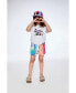 ფოტო #3 პროდუქტის Girl French Terry Short Printed Rainbow Heart - Toddler Child