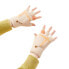 Rękawiczki mitenki zimowe do telefonu dziecięco - damskie białe