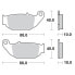 Фото #2 товара MOTO-MASTER Honda/Suzuki 410604 Brake Pads