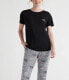 Фото #1 товара Joyspun Short Sleeve T-Shirt Pajama ( TOP ONLY) Women's Black 3X 22W-24W