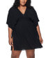 Фото #2 товара Платье-туника для пляжа Lauren Ralph Lauren plus Size