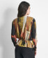 ფოტო #2 პროდუქტის Women's Faux-Wrap Long-Sleeve Top