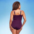 Фото #3 товара Women's UPF 50 Sweetheart Neck Seamed One Piece Swimsuit - Shape + Style by