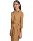 ფოტო #5 პროდუქტის Women's Tie-Waist Button-Front Dress